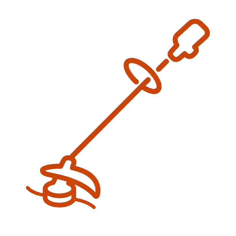 Weed whacker line icon